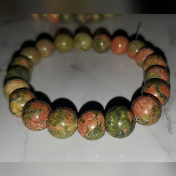 Jewelry - Unakite Handmade Stretch Bracelet